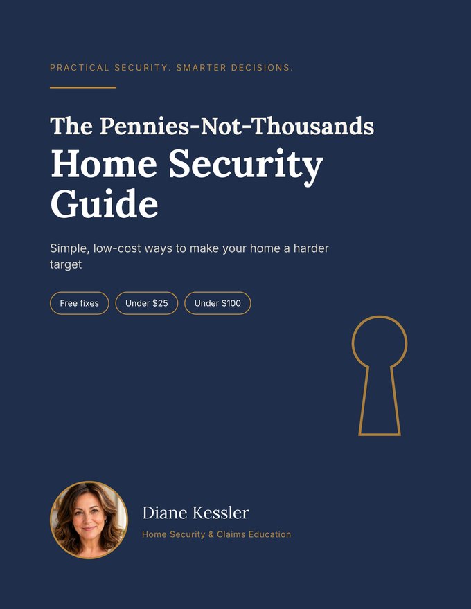 Cover of Book 1, The Pennies-Not-Thousands Home Security Guide